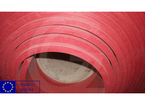 Natural rubber sheeting | red